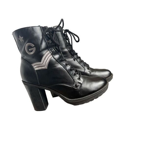 Guess combat boots milatary chunky heel size 10 - Picture 9 of 12